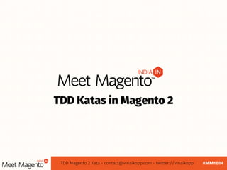 Magento 2 TDD Code Kata