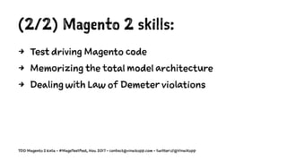 Magento 2 TDD Code Kata Intro | PDF