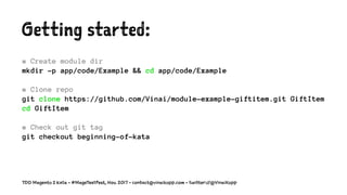 Magento 2 TDD Code Kata Intro | PDF