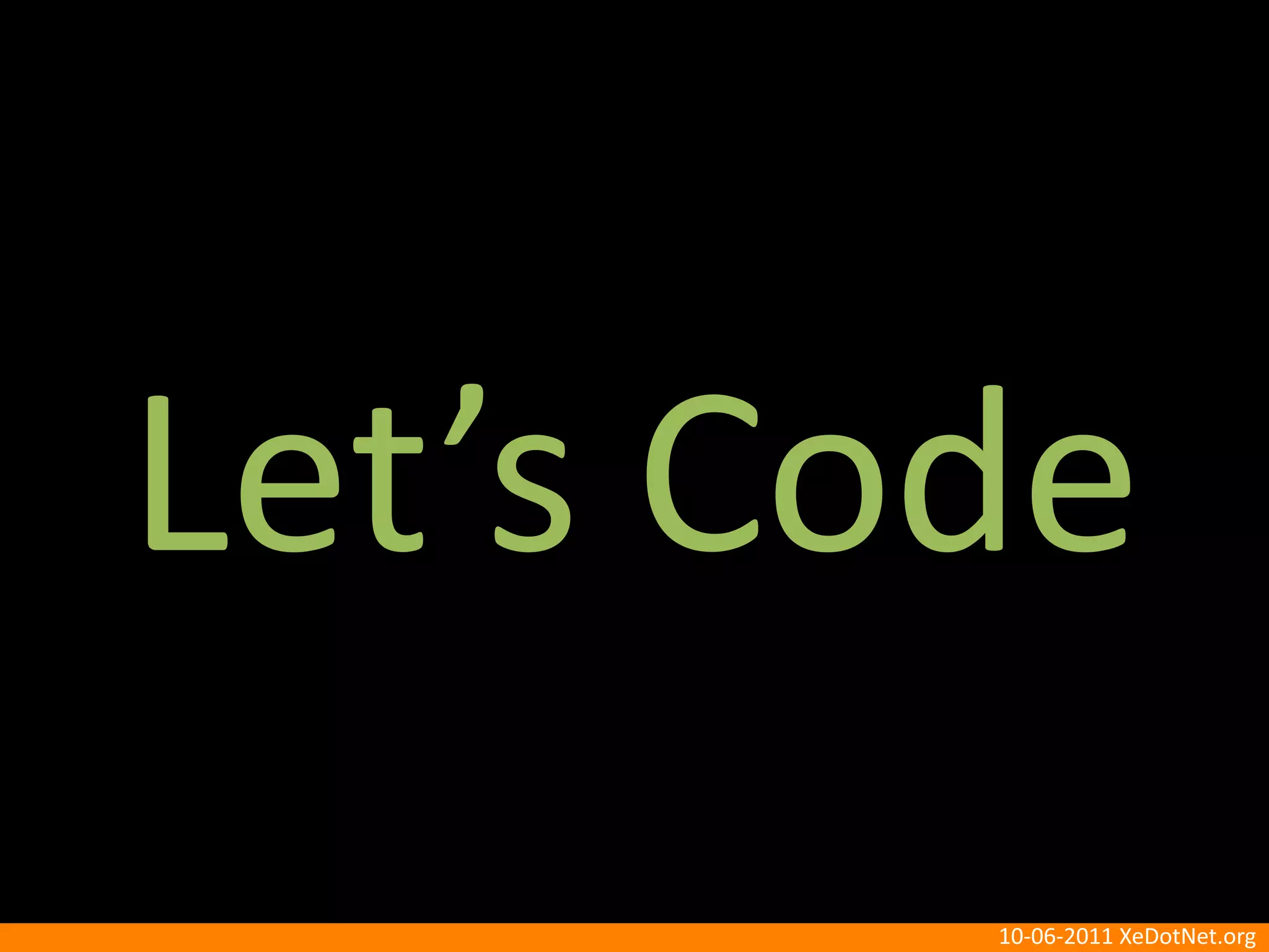 Let’s Code