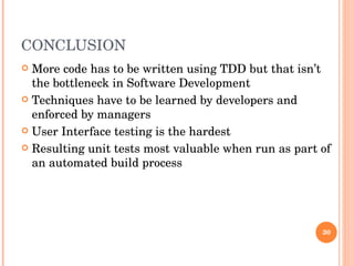 Test Driven Development | PPT