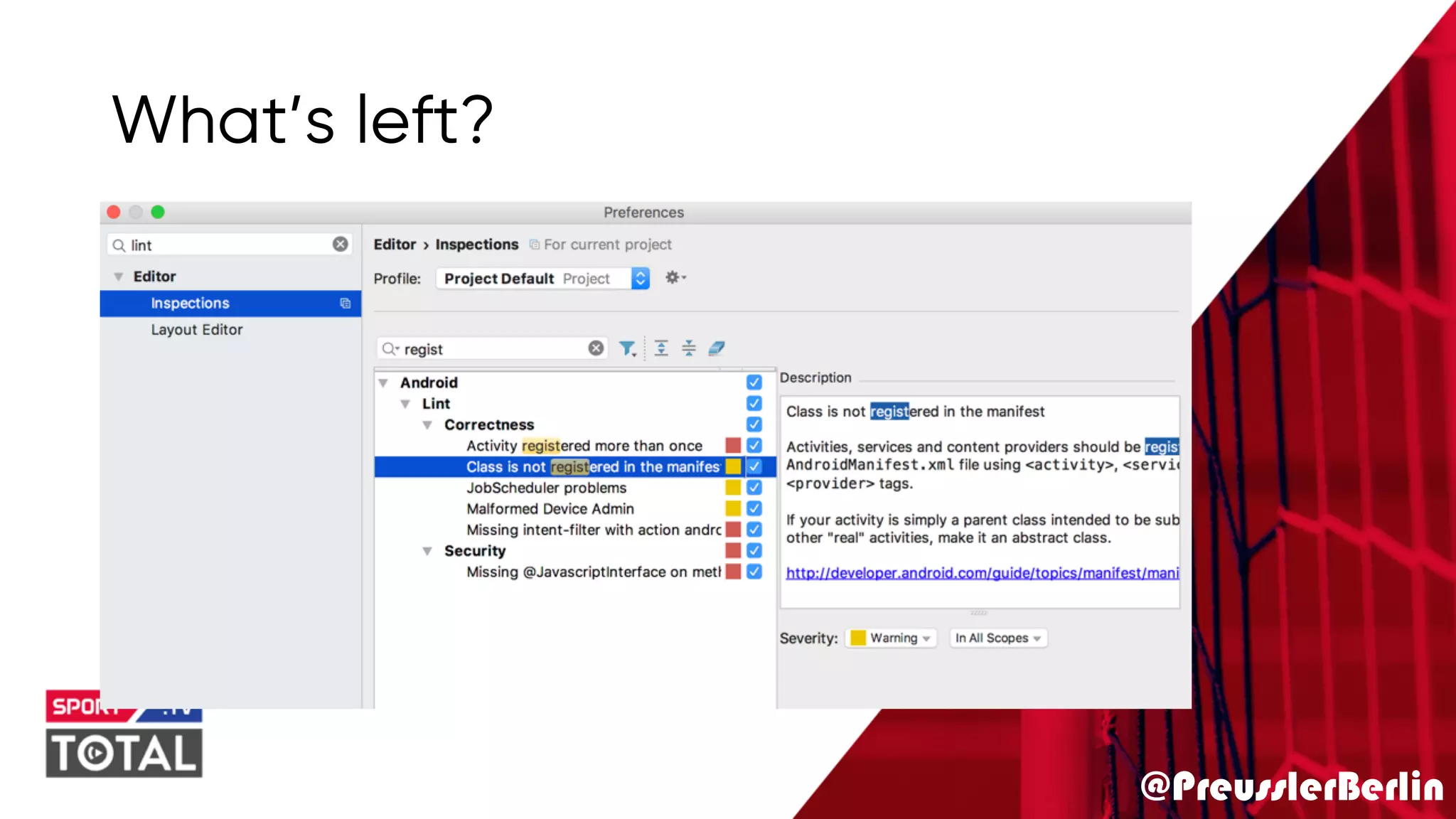 @PreusslerBerlin
What’s left?
 