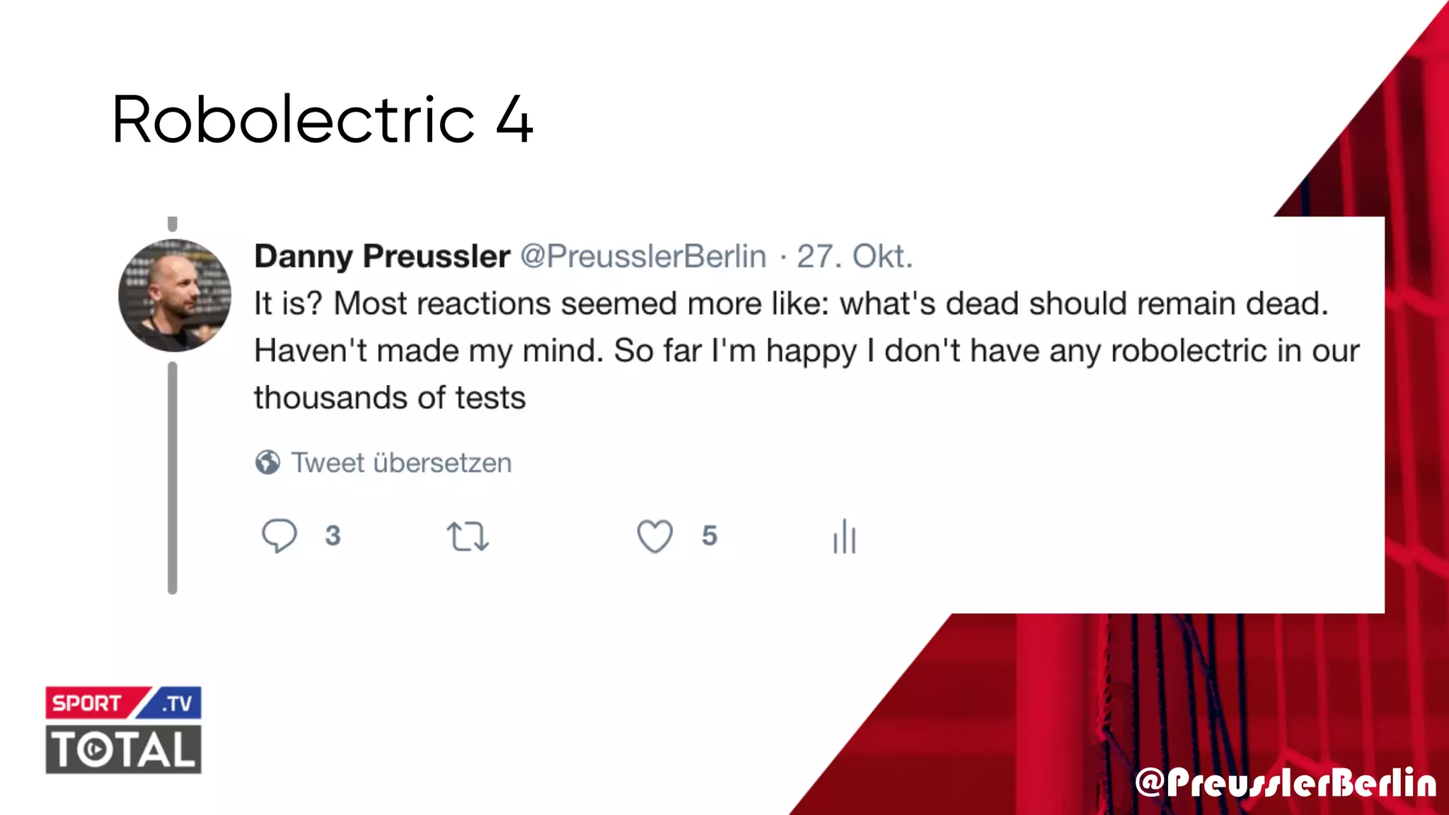 @PreusslerBerlin
Robolectric 4
 