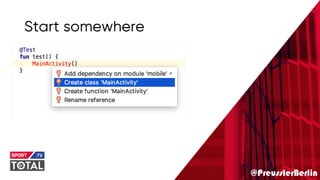 @PreusslerBerlin
Start somewhere
 