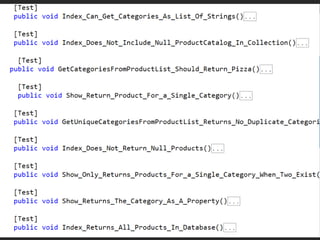 Test Naming and structurePain killer