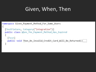 Duplicated Setup in testUse SetupMake test helpers which have pre-defined stub configsEXAMPLE