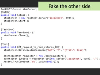 Design smells indicate it’s not done via TDD