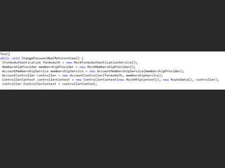 Mock External Dependencies