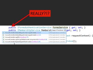 Let the tests drive the designScares some people. But again, it’s a learning tool so let it educate you!
