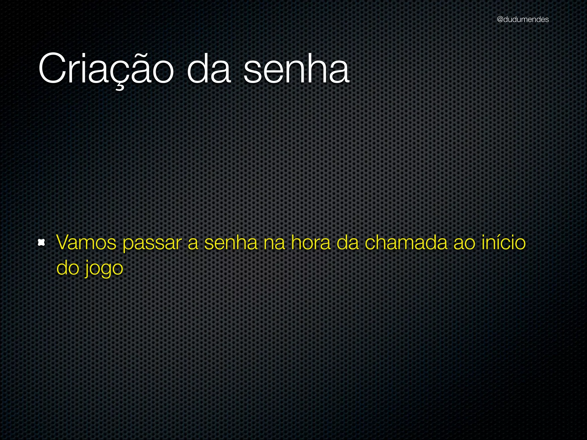 @dudumendes

02 exemplos falhando
Os doubles reagem exatamente da maneira como foram
programados
1.º exemplo
“Bem-vindo ao Senha” e somente isso
2.º exemplo
“Informe jogador:” e somente isso
Possível solução
combinar as 02 coisas em um único exemplo

 