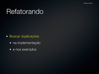 @dudumendes

module Senha
class Jogo
def initialize(output)
@output = output
end
def iniciar
end
end
end

 