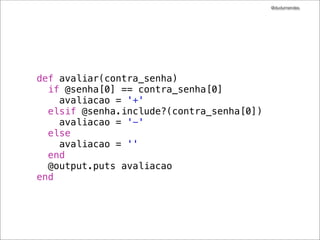 @dudumendes

14 cenários identiﬁcados

Qual deles é o mais importante?
Por qual cenário começar?

 