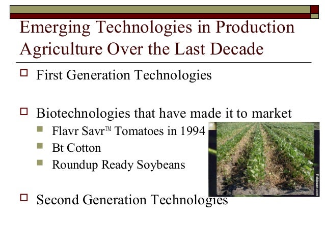 Technology and agriculture
