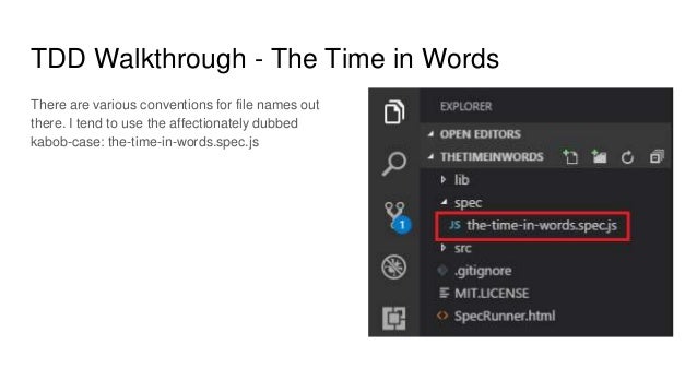 tdd walkthrough the time in words words with spec