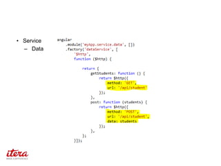 • Service
– Data
 