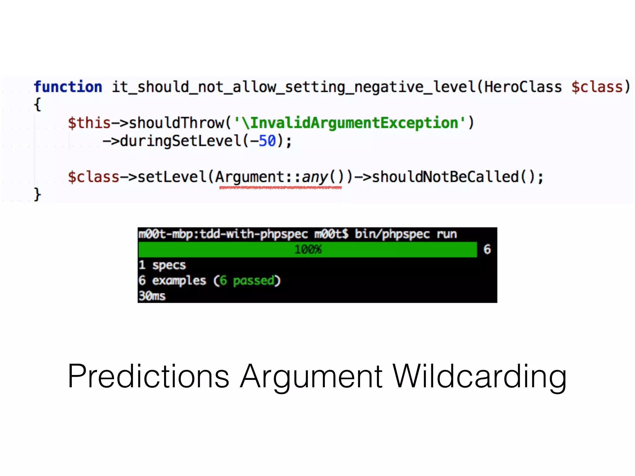 Predictions Argument Wildcarding
 