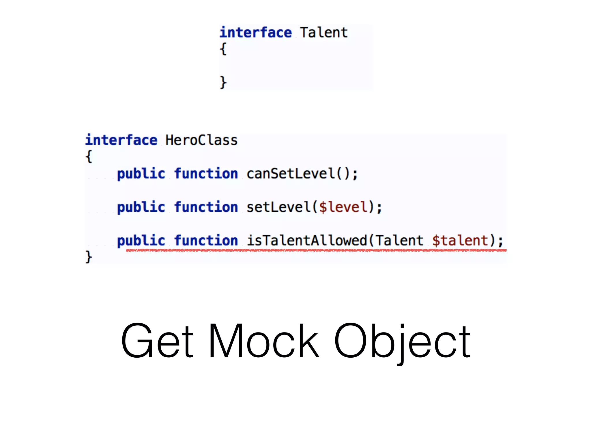 Get Mock Object
 
