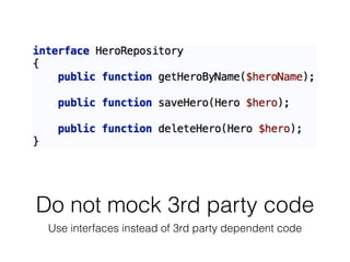 Do not mock 3rd party code
Use interfaces instead of 3rd party dependent code
 