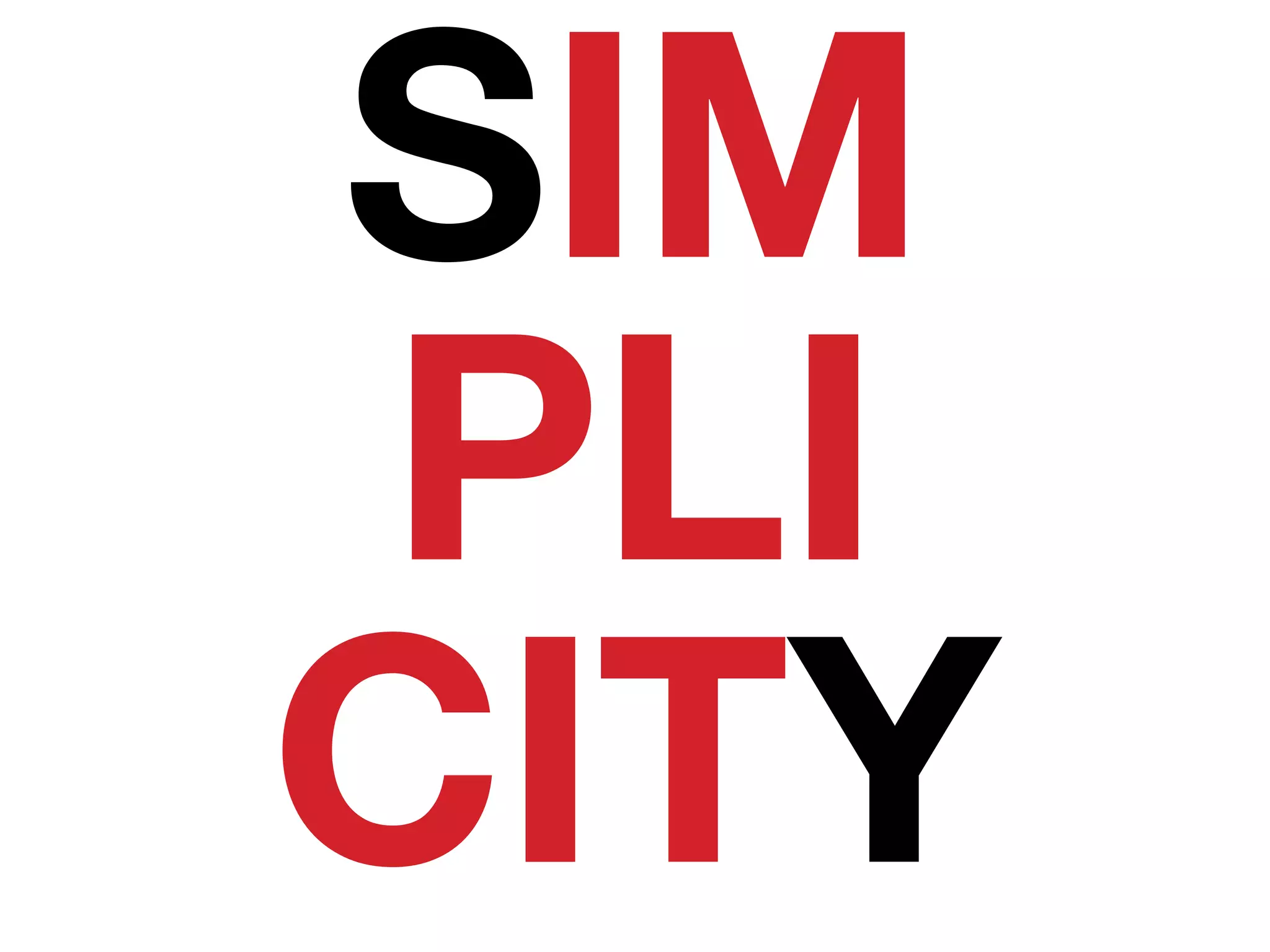 SIM
PLI
CITY
 