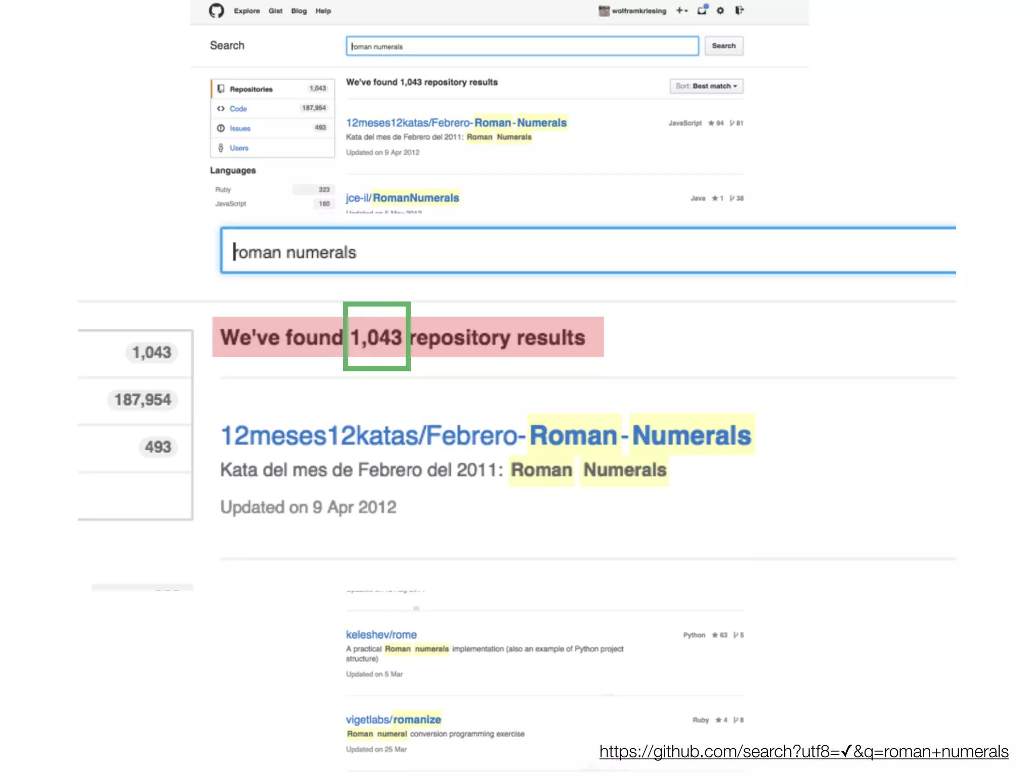 https://github.com/search?utf8=✓&q=roman+numerals
 