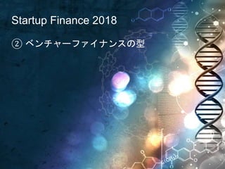 Startup Finance 2018
② ベンチャーファイナンスの型
 