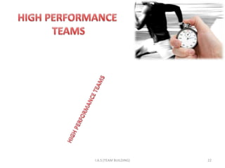 I.A.S (TEAM BUILDING)   22
 