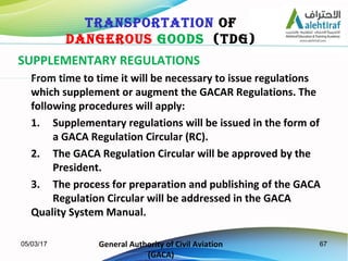 67
SUPPLEMENTARY REGULATIONS
From time to time it will be necessary to issue regulations
which supplement or augment the G...