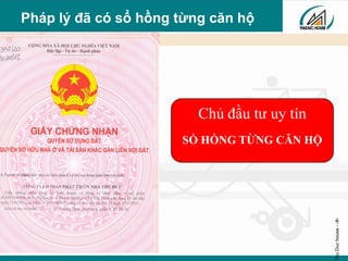 ThuDuchouse-‹#›
Pháp lý đã có sổ hồng từng căn hộ
Chủ đầu tư uy tín
SỔ HỒNG TỪNG CĂN HỘ
 