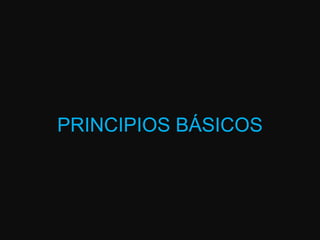 PRINCIPIOS BÁSICOS