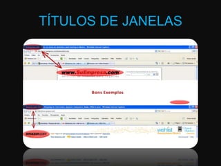 TÍTULOS DE JANELAS