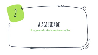 a agilidade
E a jornada de transformação
2
 