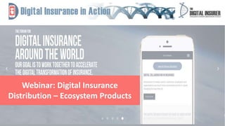 1
Webinar: Digital Insurance
Distribution – Ecosystem Products
 