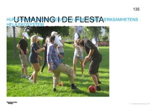 © Transformator Design 2016
UTMANING I DE FLESTA
ORGANISATIONER
135
HUR KAN MAN VISUALISERA OCH ARBETA MED VERKSAMHETENS
HELA EKOSYSTEM
 