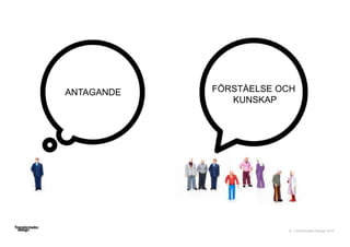 © Transformator Design 2016
ANTAGANDE FÖRSTÅELSE OCH
KUNSKAP
 