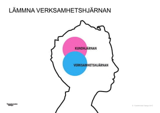 © Transformator Design 2016
LÄMMNA VERKSAMHETSHJÄRNAN
 