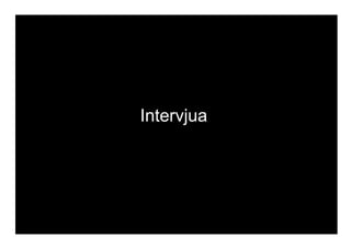 SITE transformatordesign.se TWITTER @TransformatorD FACEBOOK facebook.com/transformatordesign
Intervjua
 