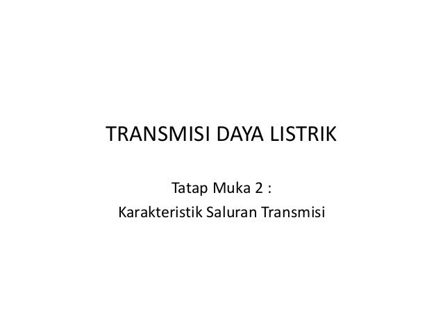 Transmisi Daya Listrik