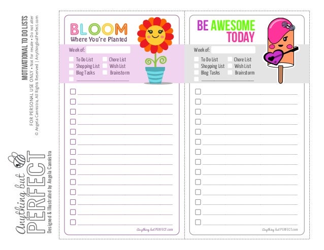 cute to do list free not for sale