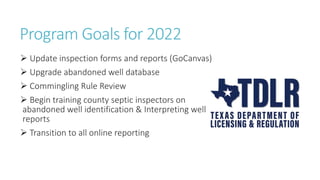 February 2022 Texas Department of Licensing & Regulation Updates