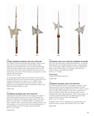 Halbred Pattern Thomas Del Mar Ltd ANTIQUE ARMS, ARMOUR & MILITARIA Auction | PDF