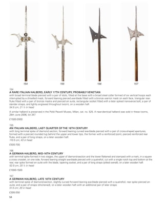 Halberd Mask Thomas Del Mar Ltd ANTIQUE ARMS, ARMOUR & MILITARIA Auction | PDF