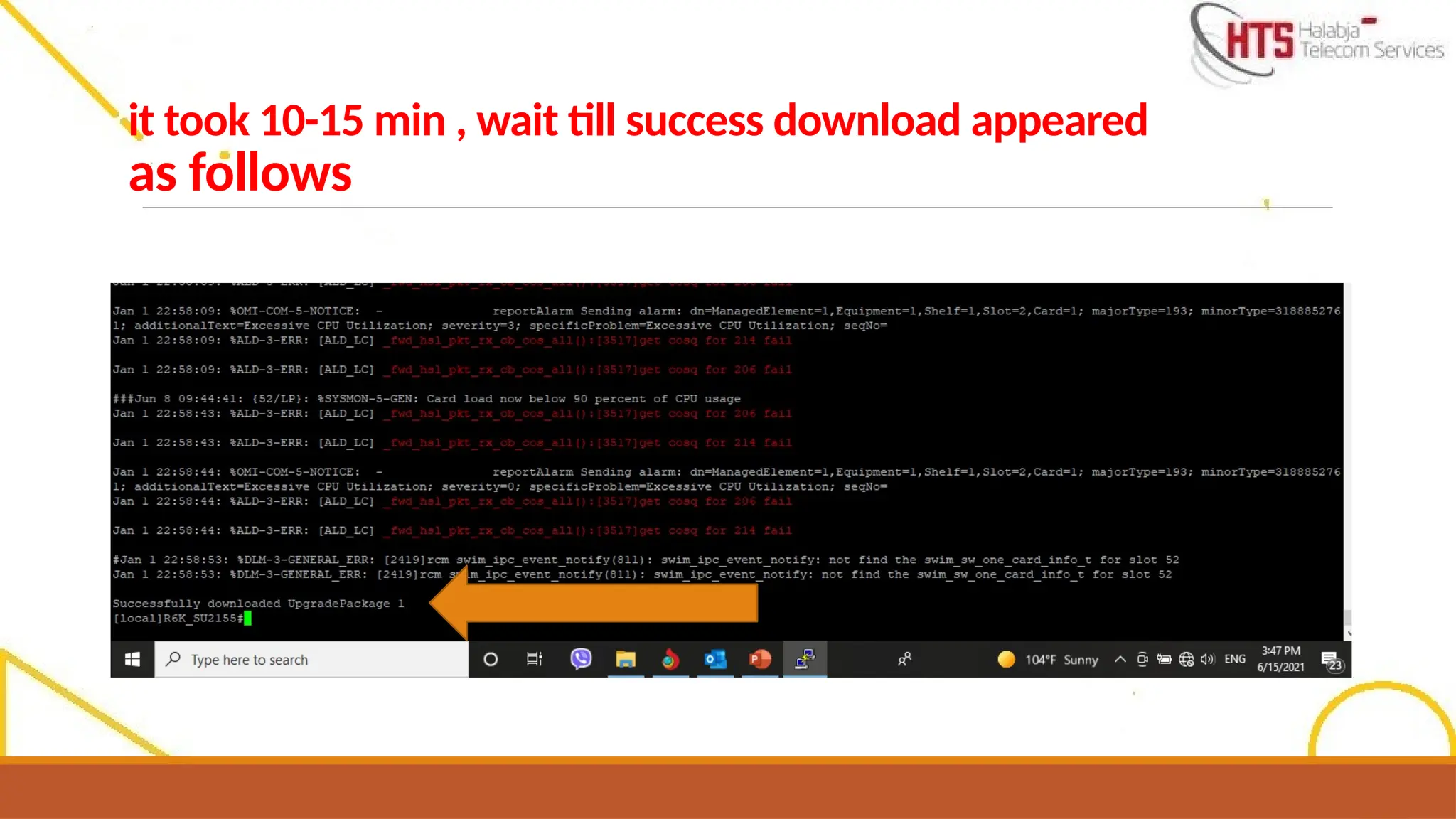 it took 10-15 min , wait till success download appeared
as follows
 