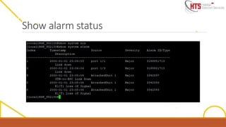 Show alarm status
 