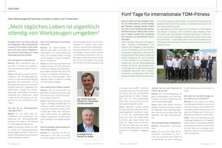 18 TDMessage # 11-2014 TDMessage # 11-2014 19TDM Systems · www.tdmsystems.com TDM Systems · www.tdmsystems.com
Giuseppe Ferrari und Oldrich Bosman
sind langjährige TDM-Vertriebspartner
in Italien und Tschechien. Heute erzäh-
len sie uns, warum sie ihre Tätigkeit lie-
ben und was sie besonders am Thema
Werkzeugverwaltung schätzen.
Seit wann gibt es Ihr Unternehmen?
Bosman: Mein Unternehmen gibt es
seit 2010. Ich arbeite als Privatunter-
nehmer und berate im Bereich Toolma-
nagement.
Ferrari: 1996 habe ich meine Firma „NC-
Programm“ als Dienstleistungsunter-
nehmen für die zerspanende Fertigung
gegründet. Wir konzentrieren uns auf
die Programmierung von numerisch ge-
steuerten Maschinen, Organisation von
Spannmitteln, Auswahl der Schneid-
werkzeuge, wirtschaftliche Werkzeug-
verwaltung und unterstützen unsere
Kunden bei der Entwicklung von Pro-
grammen für die numerischen Steue-
rungen.
Wie sind Sie zur „Werkzeugverwal-
tung“ gekommen?
Bosman: Ich war sieben Jahre Ge-
schäftsführer der tschechischen Nie-
derlassung des Werkzeugherstellers
GÜHRING. Dort habe ich viel Erfahrung
im Toolmanagement gesammelt.
Ferrari: Ich persönlich arbeite seit 1984
im Umfeld der Werkzeugverwaltung.
Damals begann die Firma, für die ich ar-
beitete, Werkzeuglisten für die automa-
tisierte Montage zu erstellen.
Was ist Ihre Spezialität, Ihr besonderes
Know-how?
Bosman: Als Diplom-Ingenieur für
Maschinenbau habe ich seit jeher mit
Werkzeugen zu tun, insbesondere in der
Praxis: Wie verwalten Firmen im Alltag
ihre Werkzeuge, wo stecken Probleme,
Bedarf und Wünsche.
Ferrari: Ich komme aus dem Bereich der
Programmierung von CNC-Maschinen.
Oft bin ich in Projekte mit schlüsselferti-
gen Anlagen involviert, aber auch in die
Analyse von möglichen Arbeitszeitver-
kürzung und Kostensenkungen. Mein
tägliches Leben ist eigentlich ständig
von Werkzeugen umgeben.
Was schätzen Sie an TDM am meisten?
Bosman: Alles . Hauptsächlich die
ganzheitliche Softwarelösung mit voller
3D-Unterstützung und die Schnittstel-
len zu anderen Systemen.
Ferrari: TDM ist eine Software, die in der
Lage ist, vielfältige Anforderungen von
Kunden zu erfüllen. Manchmal scheint
es auf den ersten Blick komplex zu sein,
es folgt aber immer einer stringenten
Logik. TDM zeichnet sich gegenüber
anderen Programmen vor allem durch
seine Flexibilität und Konfigurierbarkeit
aus.
Was ist die größte Herausforderung in
Ihrem lokalen Markt?
Bosman: In Tschechien und der Slo-
wakei gibt es zwei Arten von Firmen:
Zum einen globale Unternehmen mit
einer Muttergesellschaft und dem Ma-
nagement im Ausland. Diese wissen
meistens, dass eine gute Werkzeugver-
waltung unentbehrlich ist. Die Entschei-
dungsträger sind aber meist im Ausland
und schwierig zu kontaktieren. Zum an-
deren gibt es lokale Firmen. Diese haben
sehr oft noch nicht erkannt, wie wichtig
eine Software für Werkzeugverwaltung
PARTNER
Zwei Werkzeugprofis betreuen Kunden in Italien und Tschechien:
„Mein tägliches Leben ist eigentlich
ständig von Werkzeugen umgeben“
ist. Sie legen Wert auf ERP-, CAD/CAM-
und manchmal auch auf PLM-Systeme
und meinen, dass man auch die Werk-
zeugverwaltung mit diesen Program-
men oder mit Office-Anwendungen
leisten kann. Hier muss noch viel Auf-
klärungsarbeit geleistet werden.
Ferrari: Italienische Kunden zweifeln
oft daran, dass eine Software für Werk-
zeugmanagement tatsächlich Vortei-
le in Form von Kostenreduzierungen
bringt. Hier muss man Aufklärungsar-
beit leisten, dass dieser Nutzen nicht
sofort zum Tragen kommen wird, son-
dern erst nach einem oder zwei Jahren,
wenn die Datenbank gefüllt ist und die
Prozesse im Unternehmen angepasst
sind.
Verraten Sie uns zwei Wünsche an
TDM für die Zukunft?
Bosman: Eine TDM Einstiegslösung mit
guten Werkzeugdaten der Werkzeug-
hersteller für kleinere Unternehmen mit
voller Erweiterungsfähigkeit.
Ferrari: Wenn man wirklich Wünsche
angeben soll, dann wäre einer vielleicht
die Möglichkeit einer Werkzeug-Biblio-
thek in der Cloud. Der zweite wäre eine
Bibliothek mit Basis-Schnittparame-
tern.
Was ist ihr persönliches Lieblingsthema?
Bosman: Angewandtes Toolmanage-
ment.
Ferrari: Das sind ohne Frage die ver-
schiedenen Schnittstellen zu CAD /
CAM. Und es war mir schon immer ein
Grundbedürfnis, ein echtes Werkzeug
für die Überprüfung von Kollisionen zu
haben.
Was sollte ein Tool Data Manager wis-
sen, wenn er in Ihr Land kommt?
Bosman: Er muss wissen, wie Firmen
mit Werkzeugen arbeiten und wie sie sie
verwalten. Ein guter Toolmanager muss
unbedingt kundenorientiert denken und
neben der Software auch Prozesse und
Beispiele aus der Praxis im Blick haben.
Ferrari: Durch die Globalisierung wird
Werkzeugmanagement zum Standard.
Es gibt natürlich Unterschiede zwischen
dem italienischen Markt und dem Rest
der Welt, aber auch die lokalen Werk-
zeugbauer passen sich den internatio-
nalen Standards an.
Ende Juli trafen sich die wichtigsten Part-
ner von TDM Systems zu einem fünftägi-
gen Training in Tübingen. Ziel des Treffens
war nicht nur die Teilnehmer über die Wei-
terentwicklung von TDM auf dem Laufen-
den zu halten, sondern auch und gerade
der Austausch von Informationen und Er-
fahrungen.
Patrick Nellinger, Leiter der in 2013 gegrün-
deten Abteilung „CAM-Integration“, prä-
sentierte die verfügbaren CAM-Interfaces
und die Technologie, an der sein Team ge-
rade arbeitet. Angela Albus, Leiterin der Da-
tenabteilung bei TDM Systems, erklärte das
übliche Handling bei 2D- und 3D-Grafiken
und ihren Gebrauch in verschiedenen NC-
Programmen. Aus der Marketingabteilung
erhielten die Partner das brandneue Part-
ner-Package. Eine Zusammenstellung aller
verfügbaren Broschüren, Flyer, Produktin-
formationen und Fallstudien. Nicht zuletzt
präsentierte jeder Partner einen interessan-
Fünf Tage für internationale TDM-Fitness
Giuseppe Ferrari,
Partner für Italien
Ing. Oldřich Bosman,
Partner für Tschechien
und die Slowakei
ten Anwendungsfall aus seinem Markt. Das spezifische Wissen über den
jeweiligen Markt führte immer wieder zu fruchtbaren Diskussionen, von
denen alle profitieren konnten.
Die sogenannten A-Partner betreuen den Vertrieb von TDM-Software
zum Beispiel in Brasilien, China, Frankreich, Italien, Malaysia, Polen,
Tschechien oder in der Slowakei und bieten teilweise auch TDM-Servi-
ces an. Da sie aus dem jeweiligen Land stammen, kennen sie den Markt
und viele Kunden - ideale Partner also für die Internationalisierung von
TDM Systems, die nach diesem Treffen sicherlich noch einen Schritt wei-
tergekommen ist.
 