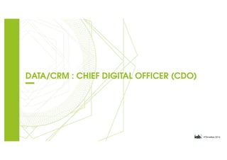 Etude transformation Métiers & Compétences Marketing & Communication IAB France: le Chief Digital Officer