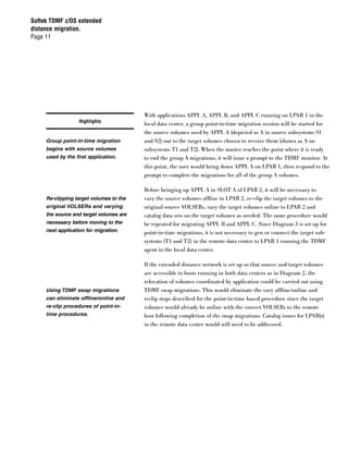 Softek TDMF z/OS extended distance migration. | PDF
