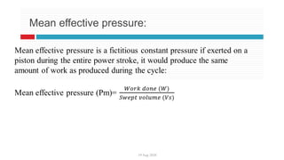 19 Aug 2020
Mean effective pressure:
 