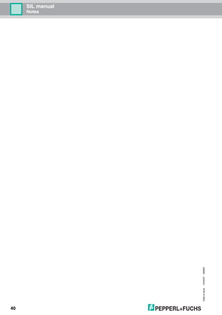 Dateofissue10/04/07180663
40
SIL manual
Notes
 