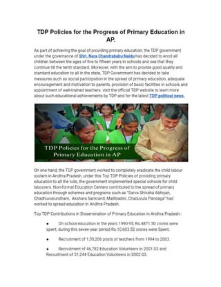 TDP Policies for the Progress of Primary Education in AP..pdf