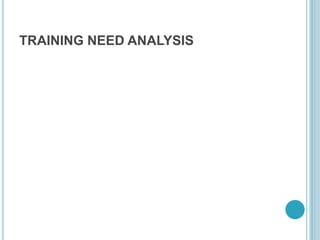 TRAINING NEED ANALYSIS

 